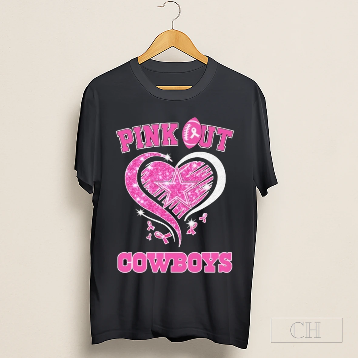 Dallas Cowboys Pink Out Breast Cancer Diamond Shirt