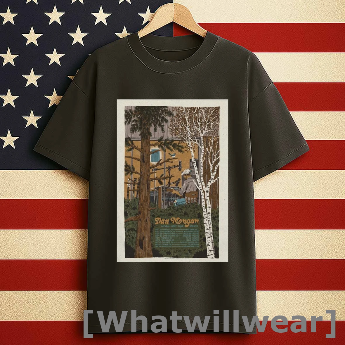 Dan Morgan Natural Light Tour 2025 26 September 29 Lake Country Shirts