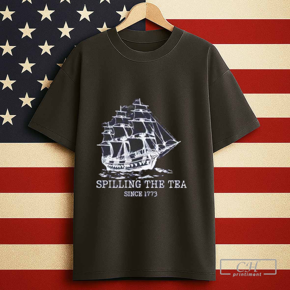 Dartmouth Ship Spilling The Tea Since 1773 Tshirt Sweater