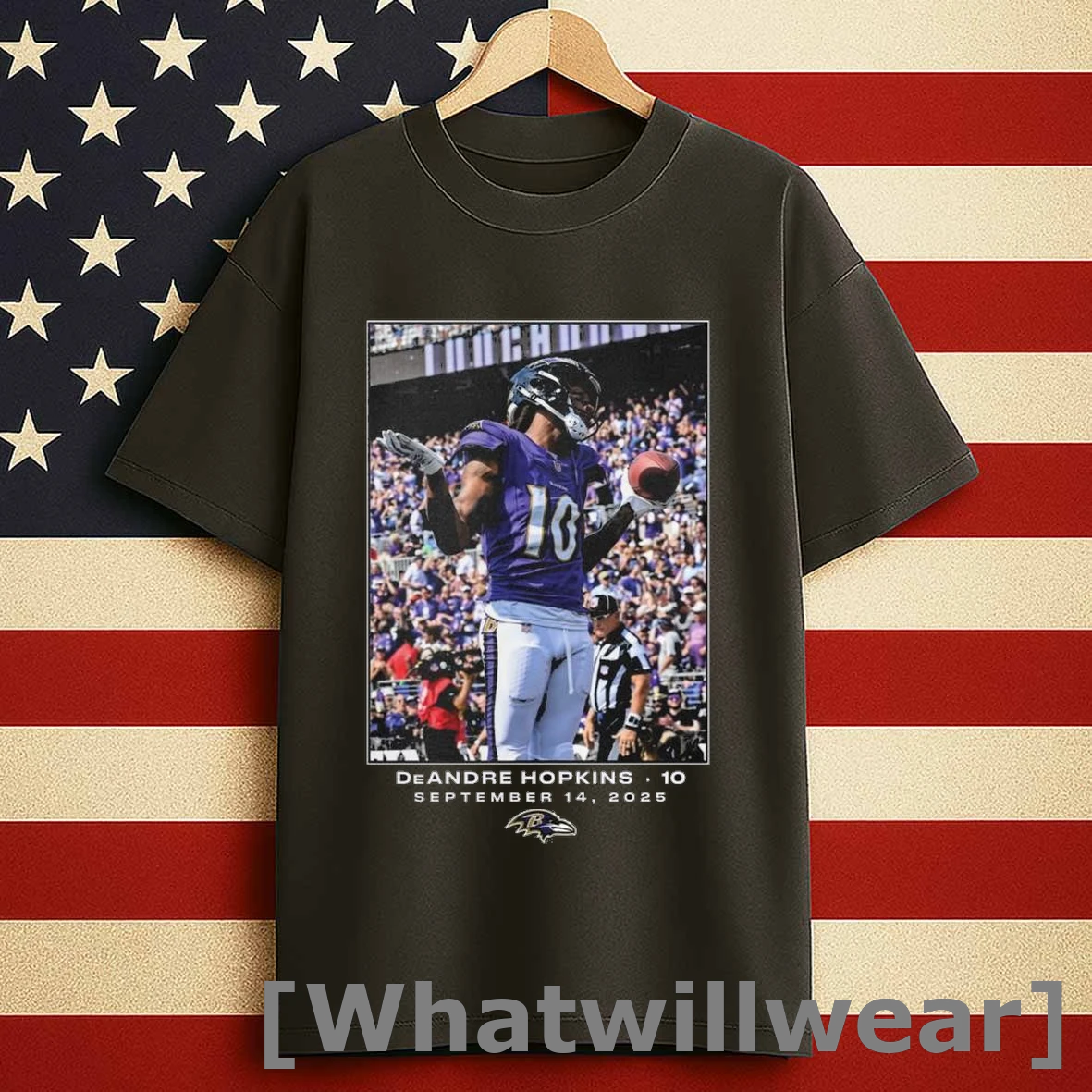 Deandre Hopkins Baltimore Ravens Nfl Flash Features Week 2 Shirts