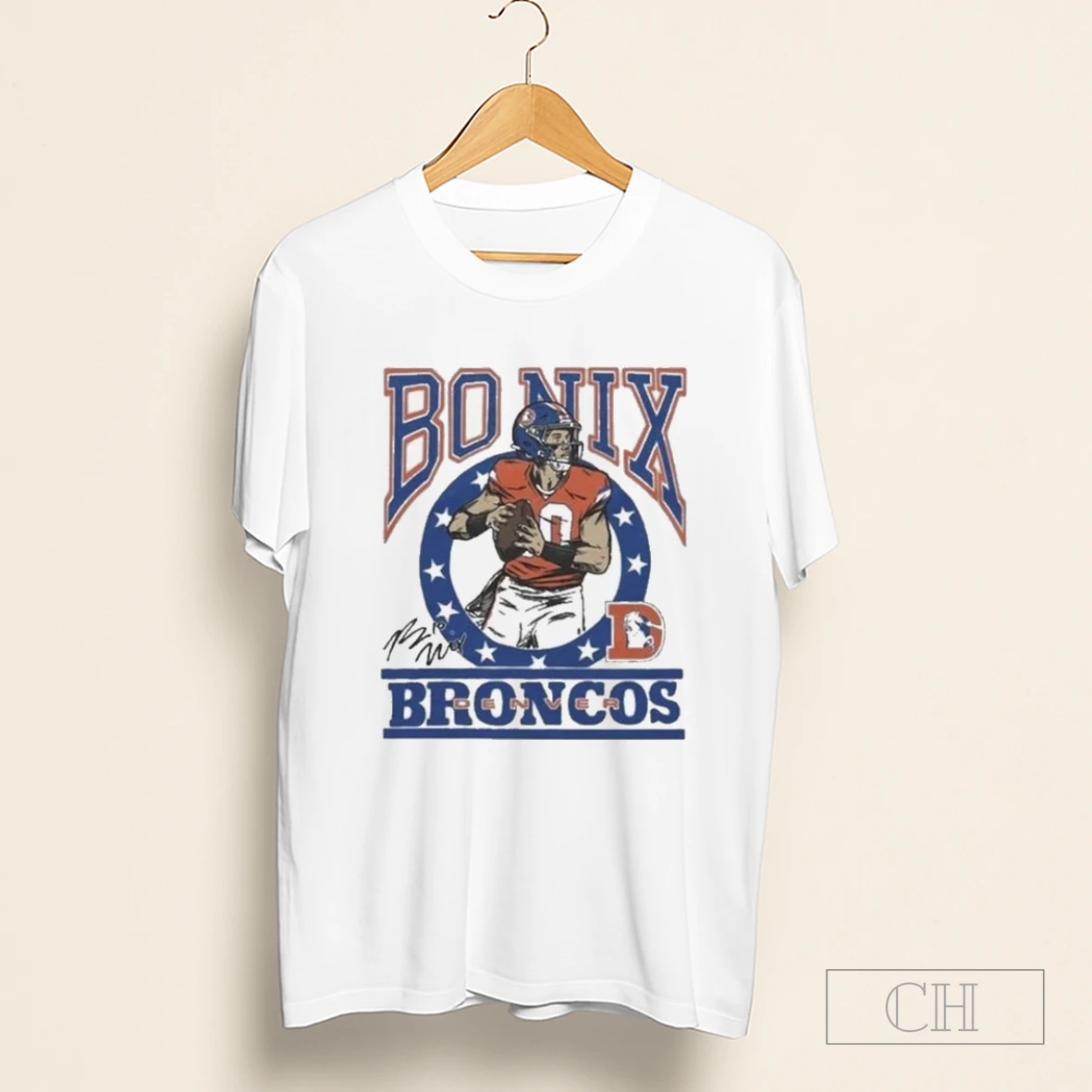 Denver Broncos X Bo Nix Signature Shirt
