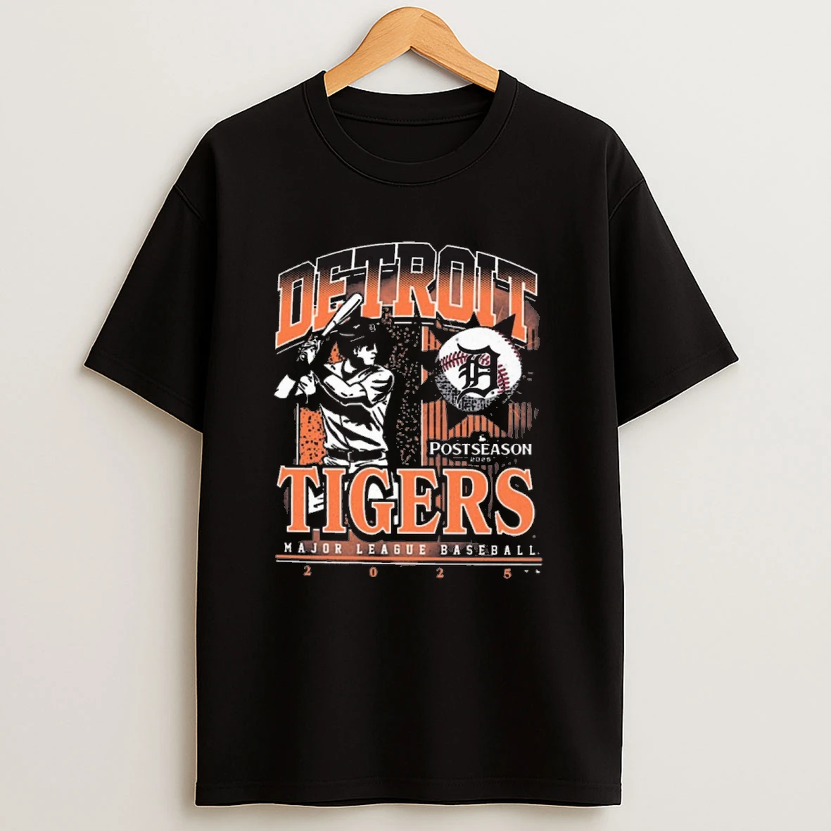 Detroit Tigers 2025 Mlb Postseason Participant Playoff Repdetroit Player Painting Shirts