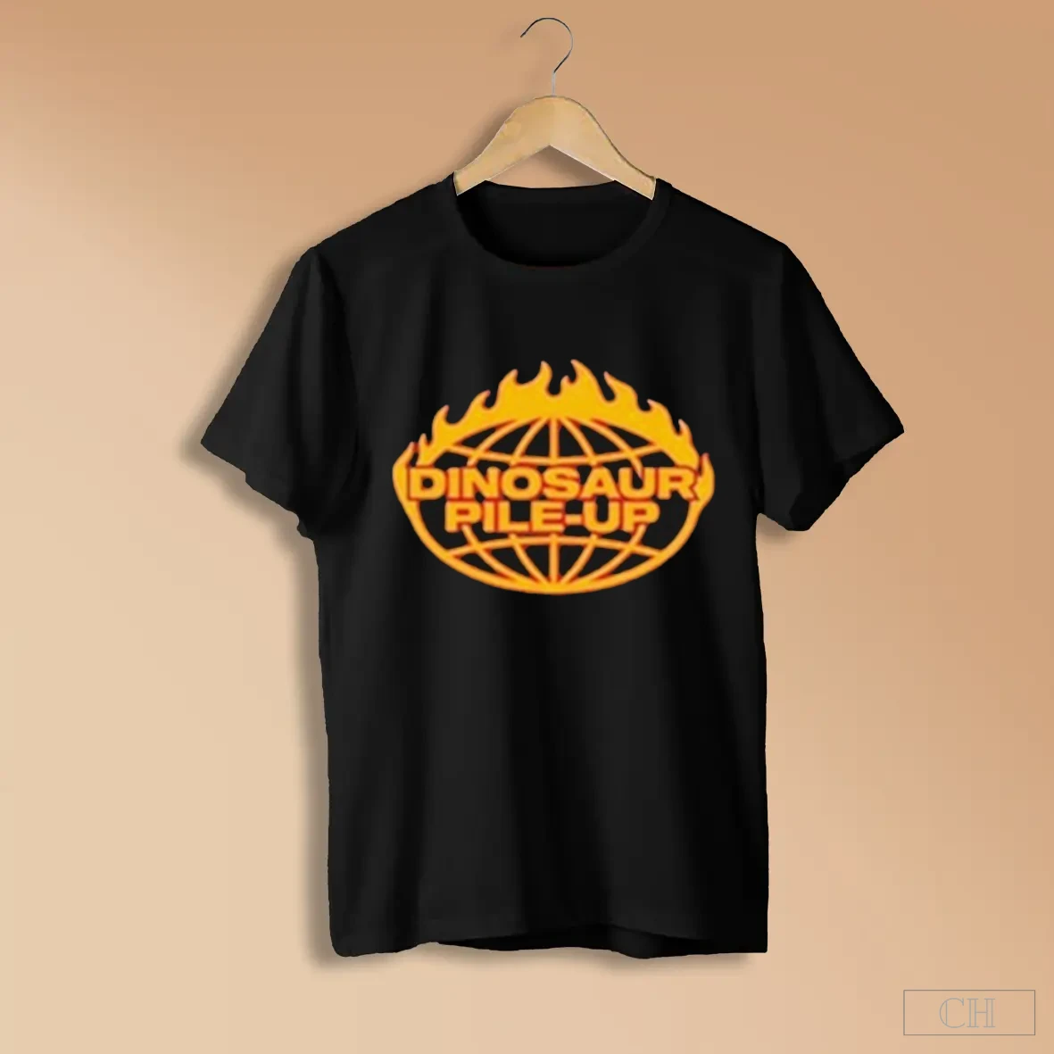 Dinosaur Pile Up September 2025 Globe Flames Shirts