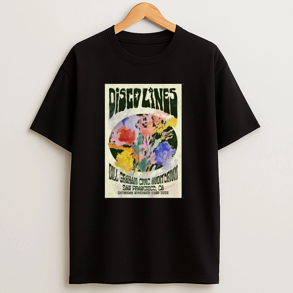Disco Lines San Francisco Show On Nov 22 2025 Shirts