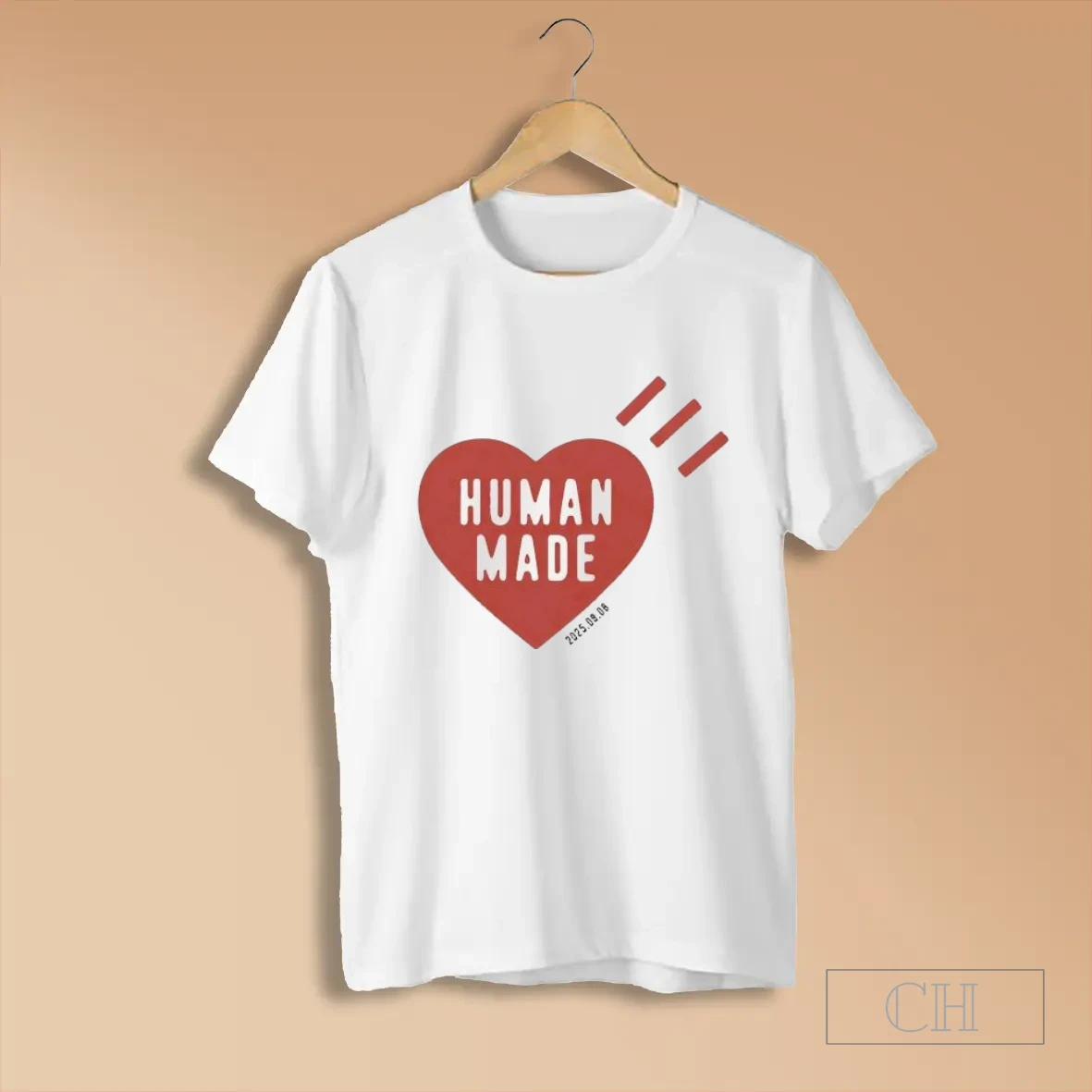 Djosktco Heart Human Made 2025 09 08 Three Red Lines Loves T Shirts
