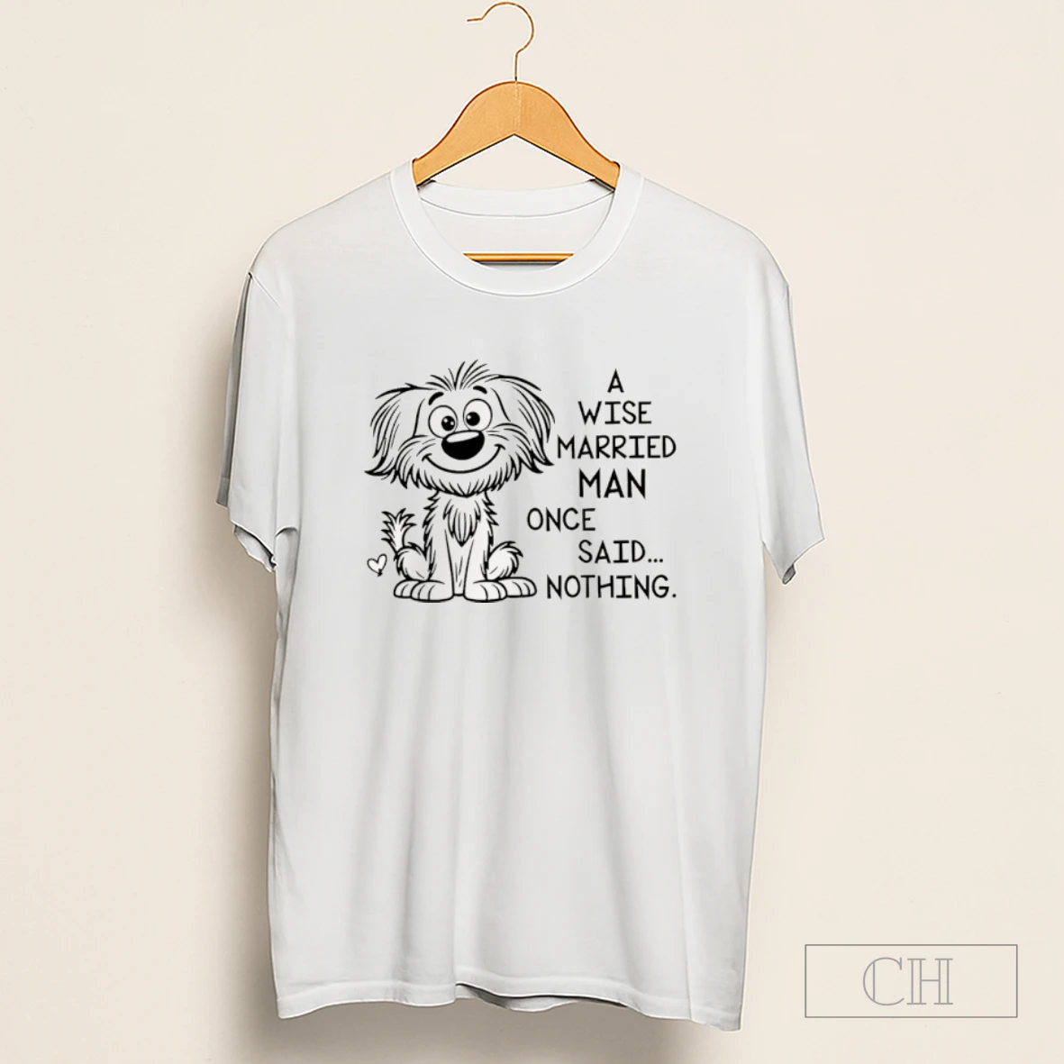 Dog A Wise Married Man Once Said Nothing Shirt