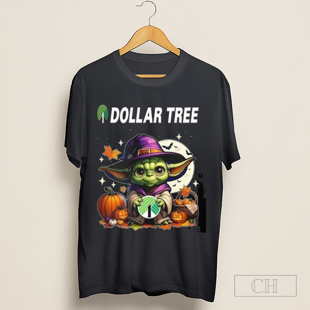 Dollar Tree X Baby Yoda Witch Halloween 2025 Shirt