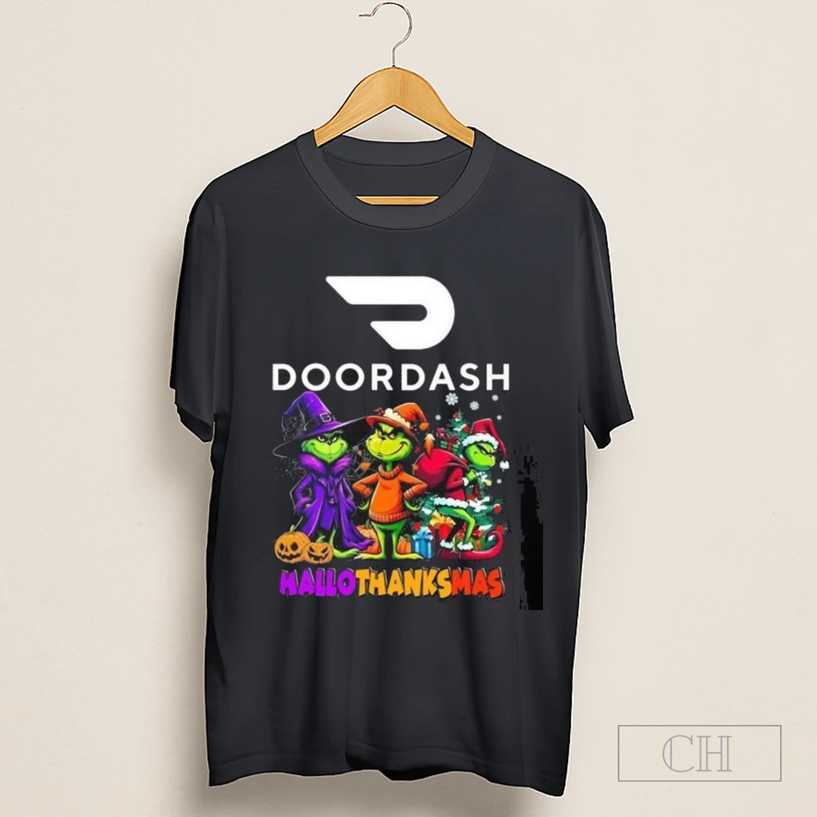 Doordash The Grinch Hallothanksmas 2025 Shirt