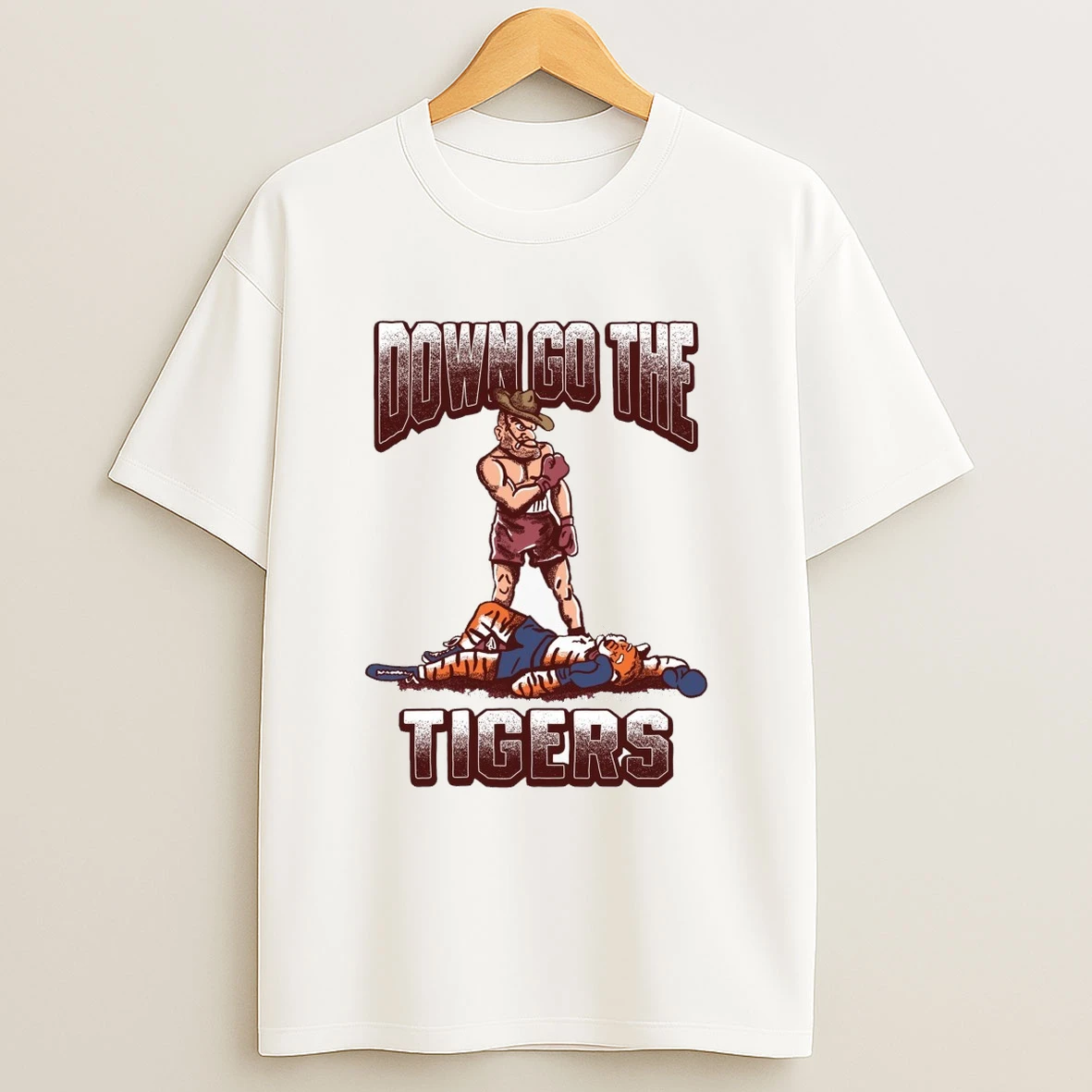 Down Go The Ts Tiger Texas Am Aggies Defeats Auburn Tigers Mascot Shirts