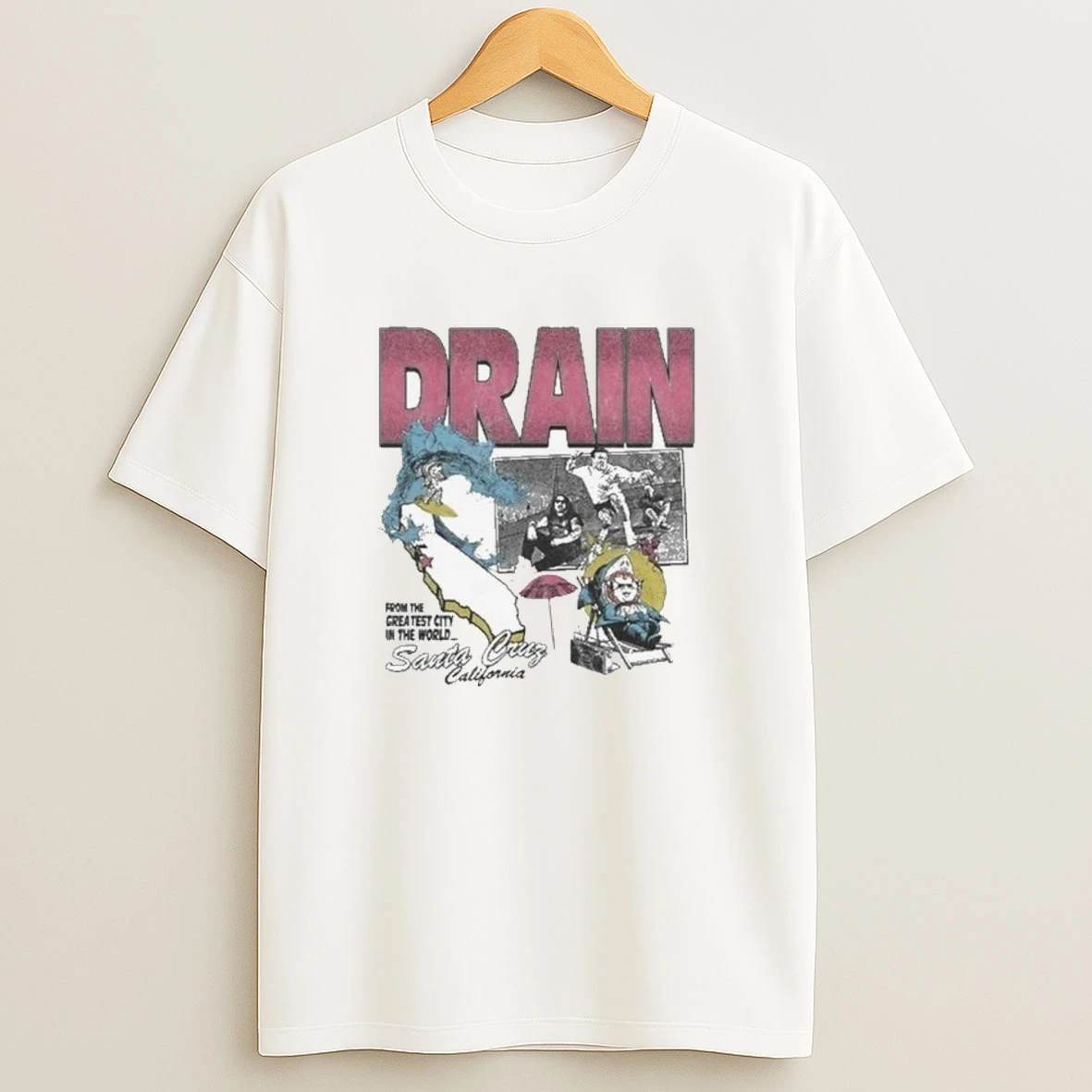 Drain Santa Cruz California 2025 Tour Shirts
