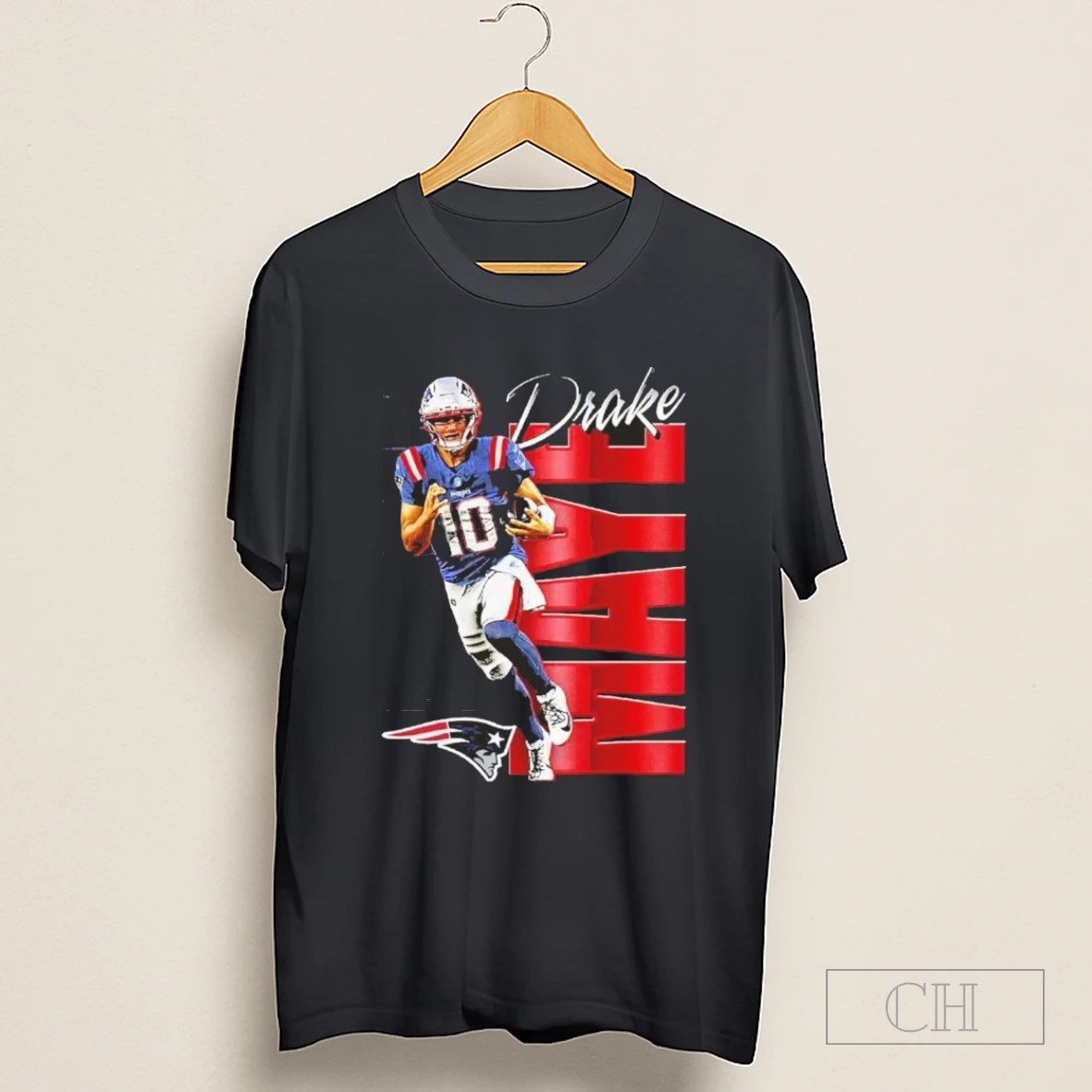 Drake Maye New England Patriots Celebration Shirt