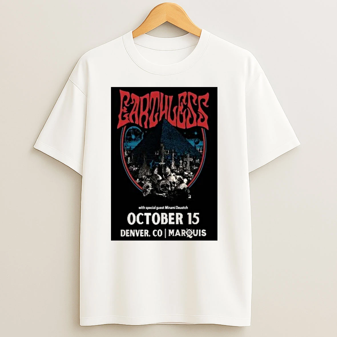 Earthless Oct 15 2025 Marquis Theater In Denver Co Shirts