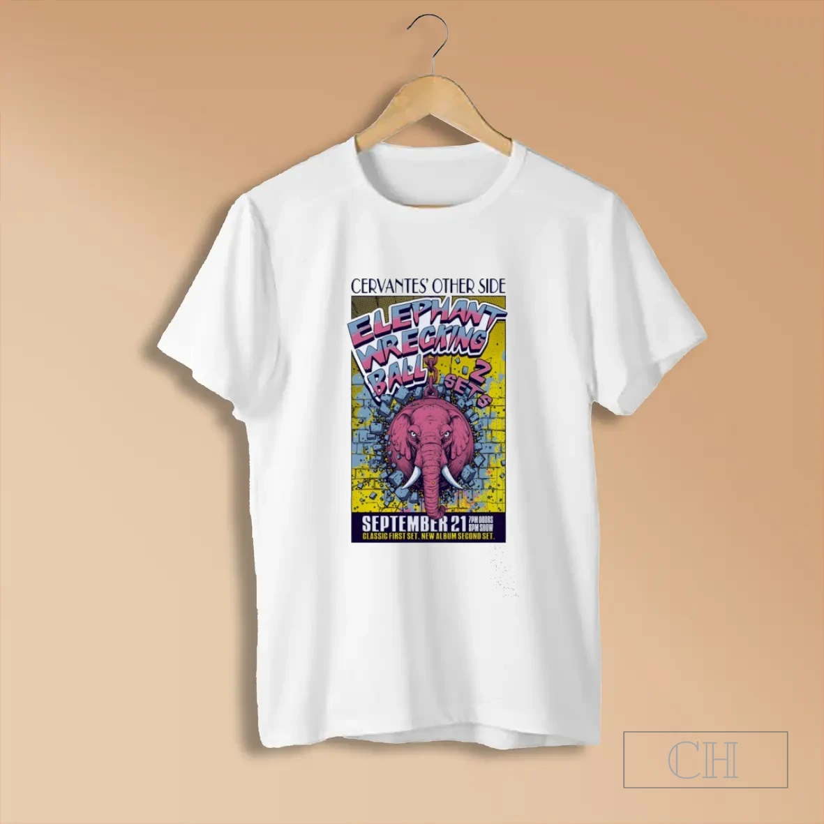 Elephant Wrecking Ball At Cervantes Other Side On September 21 2025 T Shirt