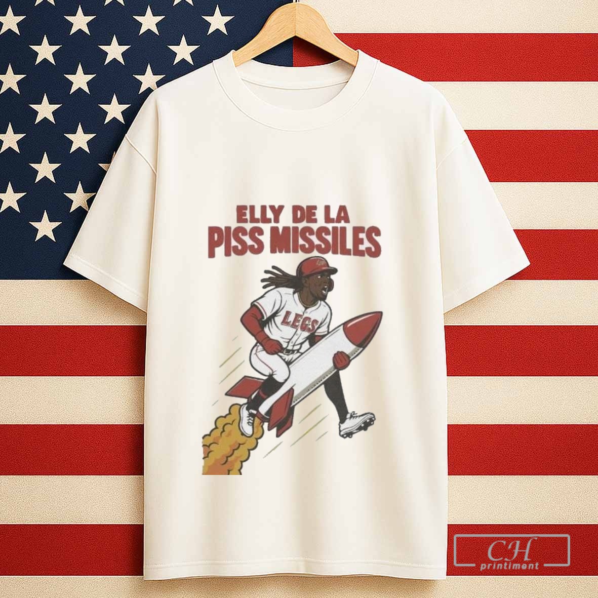 Elly De La Cruz Rocket Piss Missiles Reds Tshirt Sweater