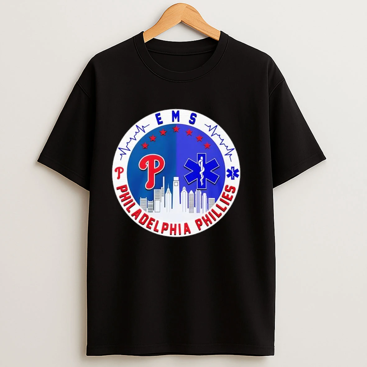 Emergency Medical Services Ems And Philadelphia Phillies Baseball Team Logo Shirts
