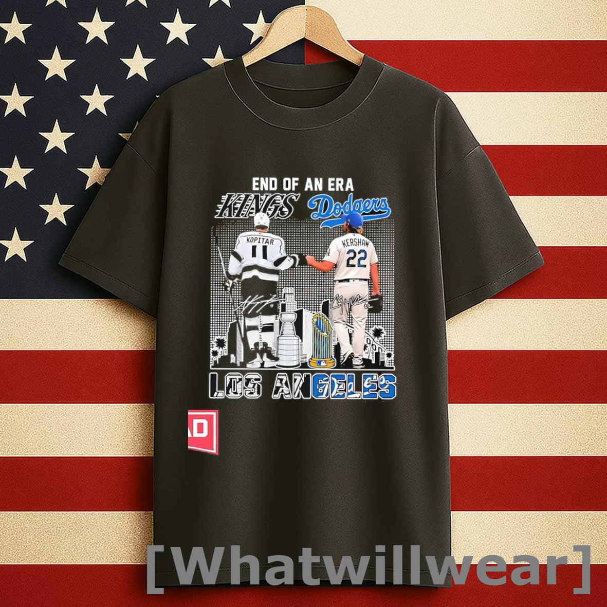 End Of An Era Anze Kopitar Los Angeles Kings X Clayton Kershaw Los Angeles Dodgers Signatures Shirts