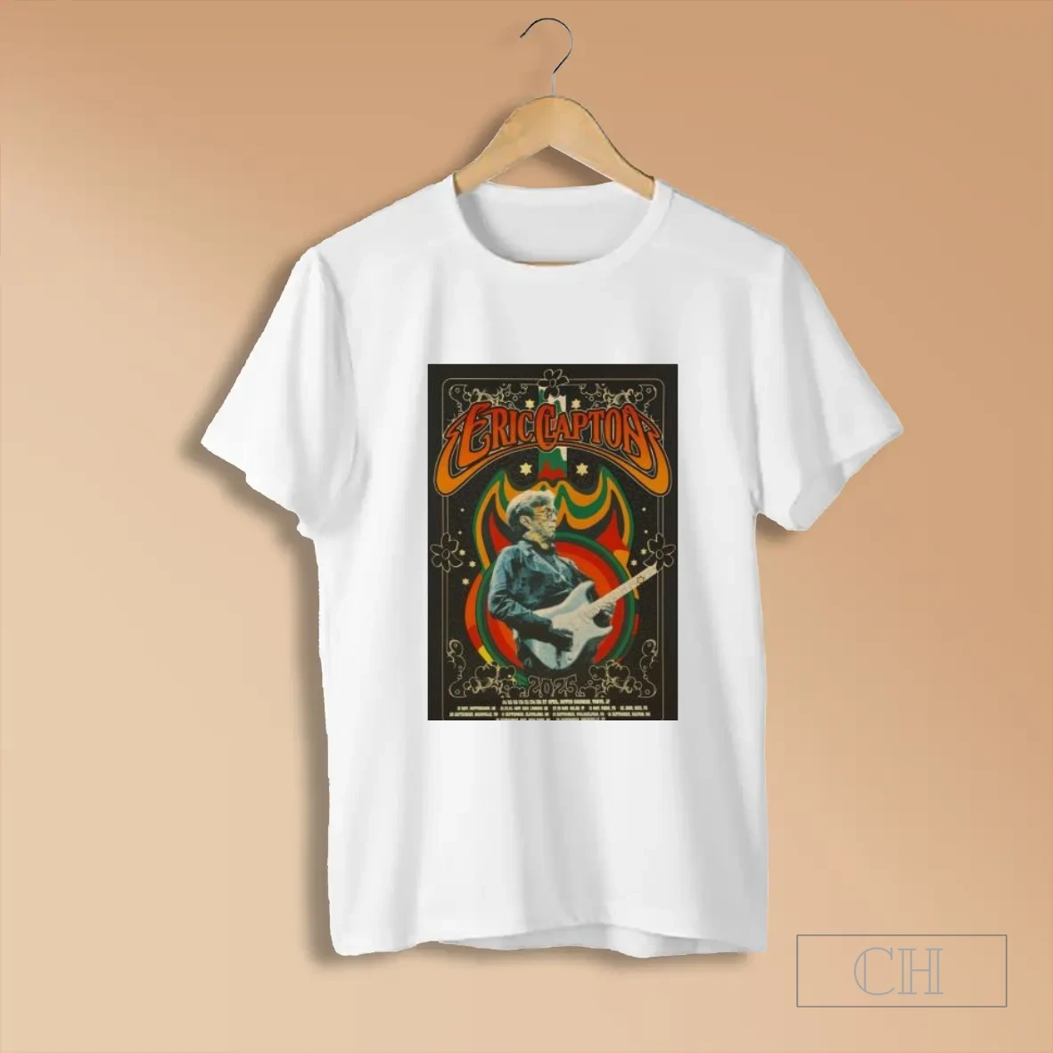 Eric Clapton Tour Cleveland Ohio 09 11 2025 T Shirt