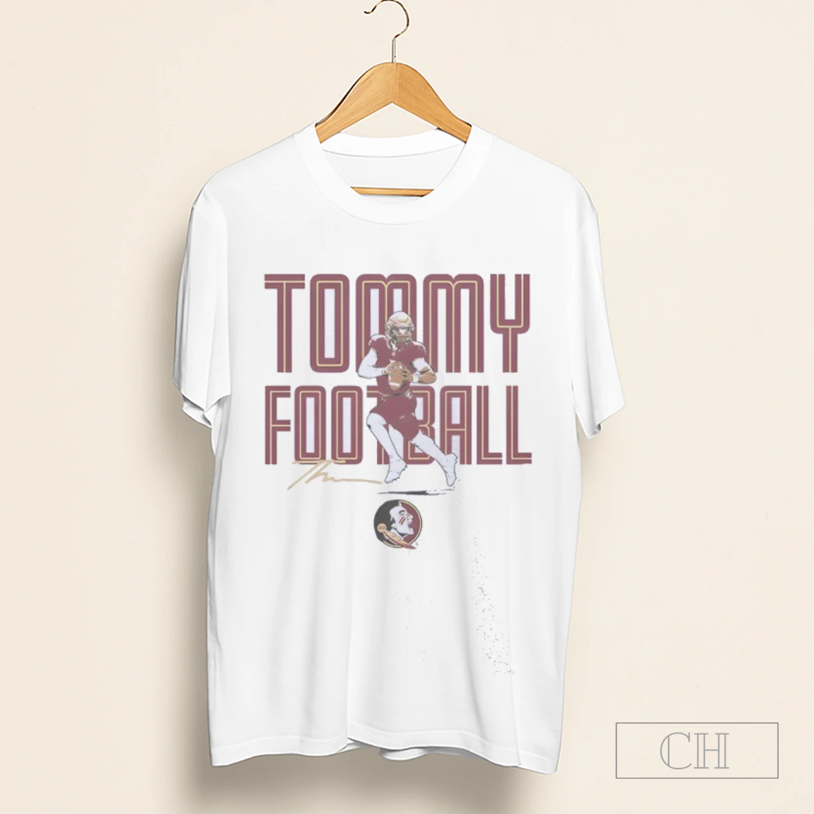 Fsu Florida State University Tommy Castellanos Tommy Football Signature Shirt