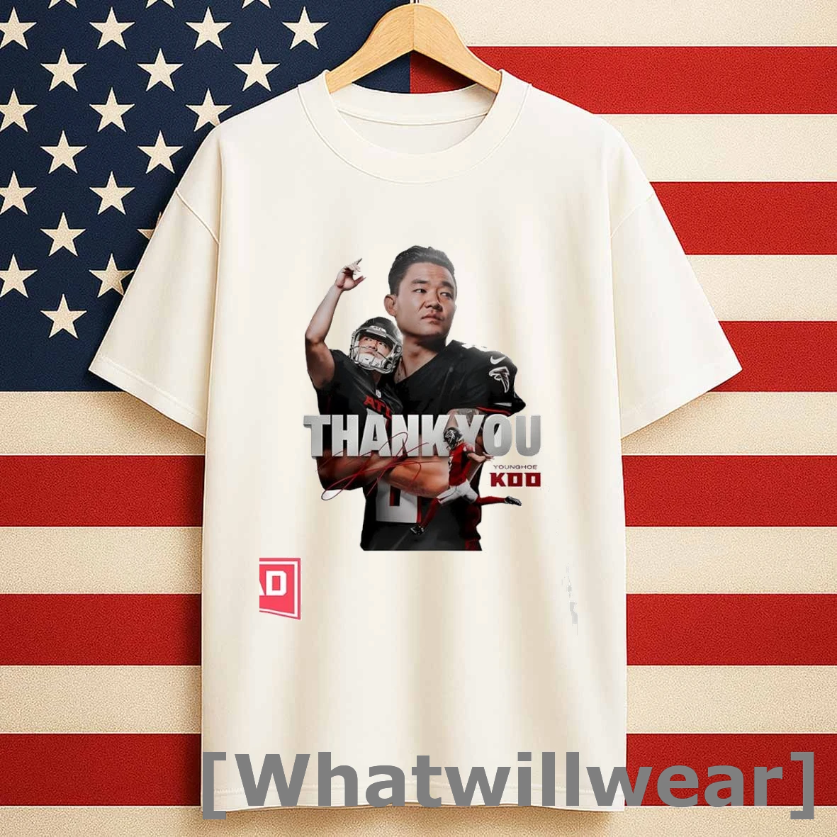 Falcons Thank You Younghoe Koo Signature Shirts