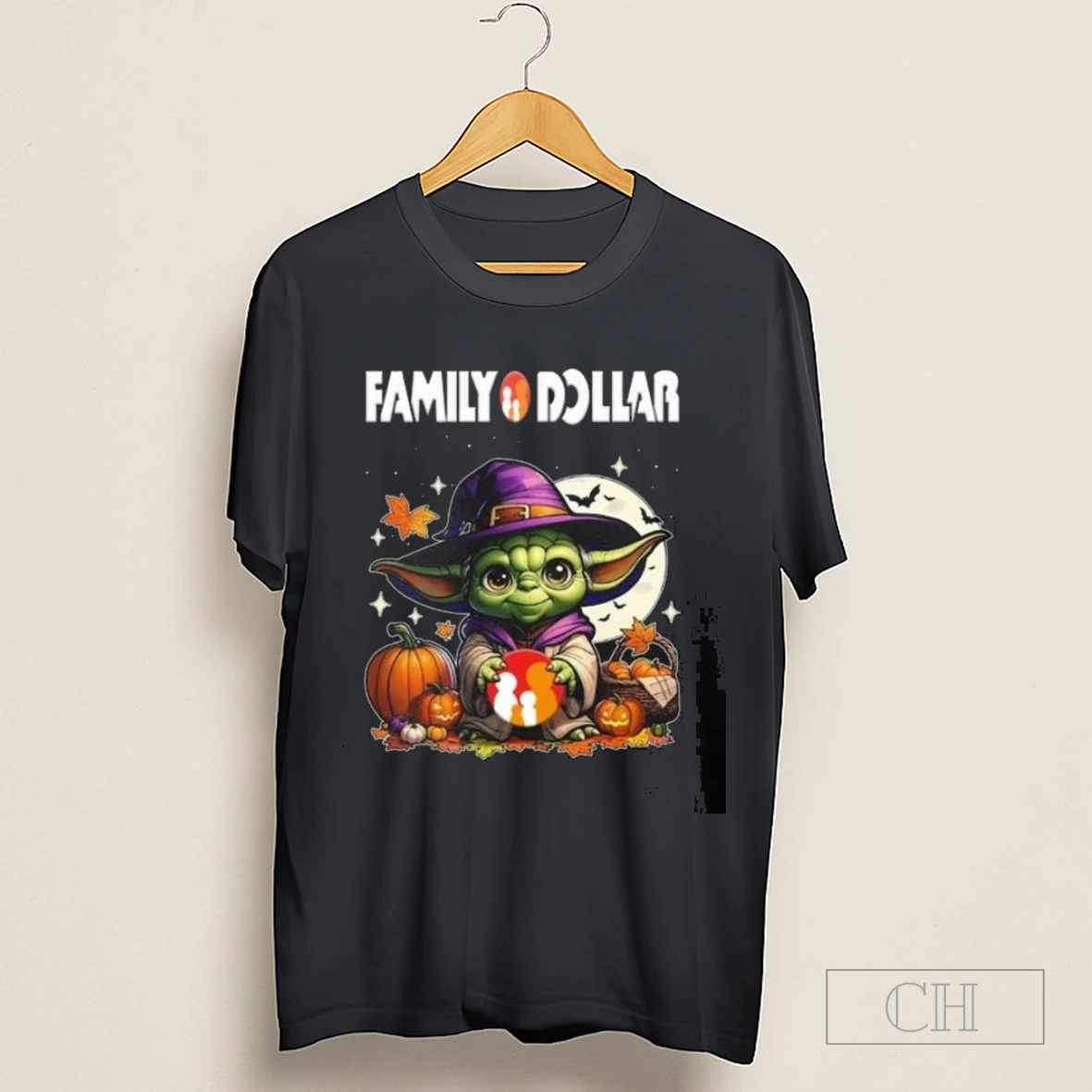 Family Dollar X Baby Yoda Witch Halloween 2025 Shirt