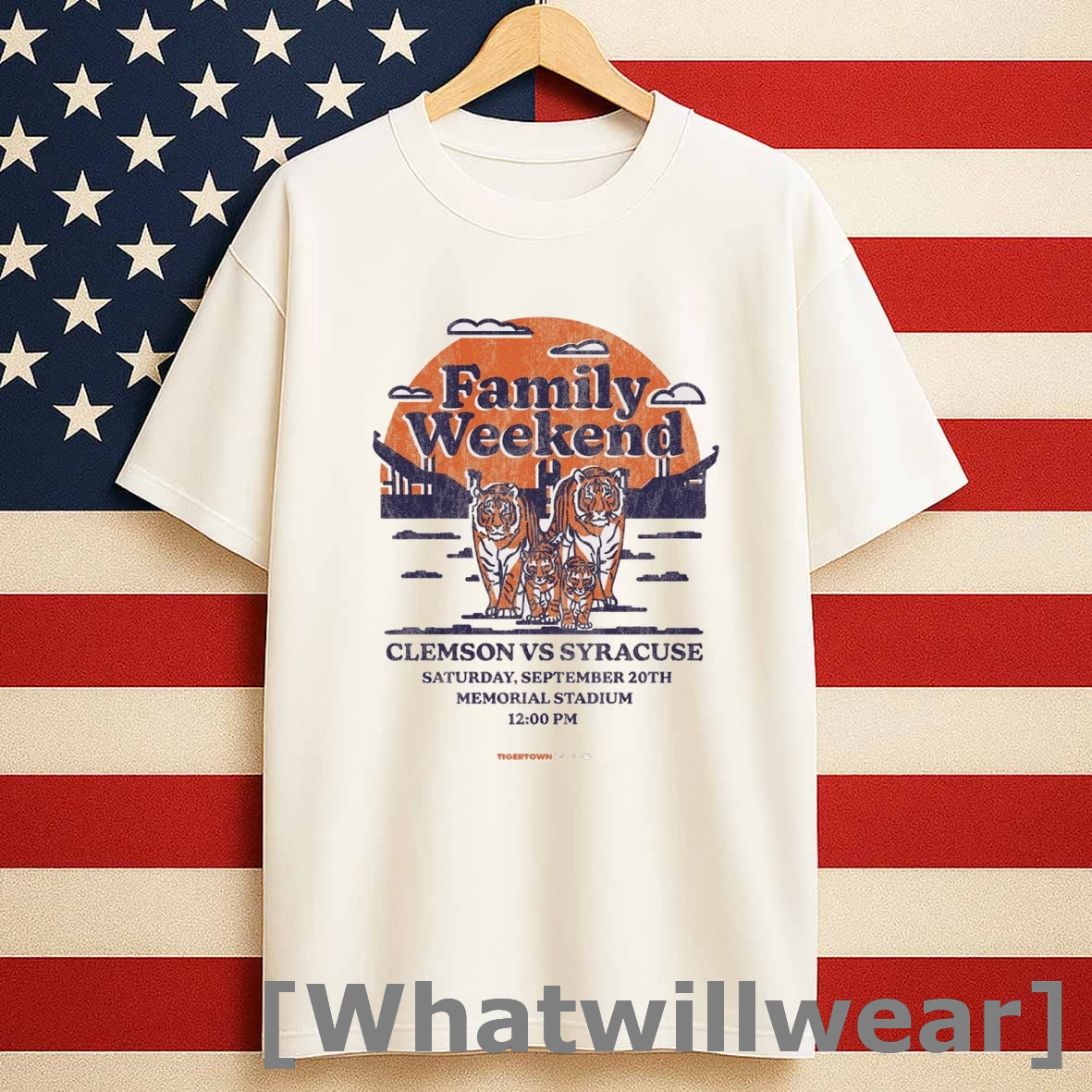 Family Weekend In Death Valley Clemson Vs Syracuse September 20th 2025 Memorial Stadium Shirts
