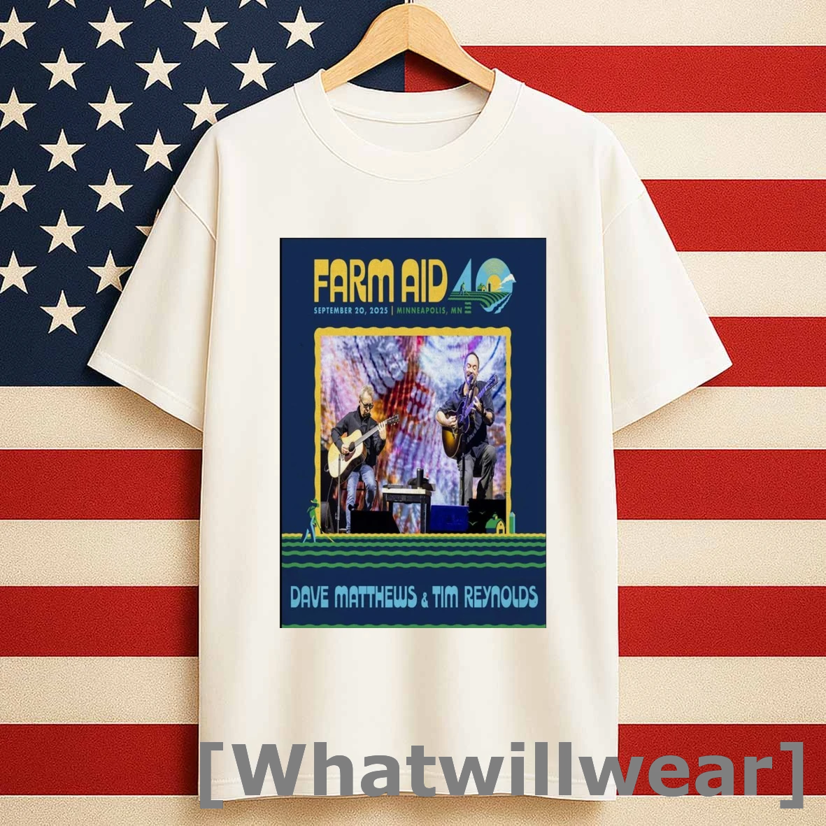 Farm Aid 40 Dave Matthews And Tim Reynolds Minneapolis Mn September 20 2025 Shirts