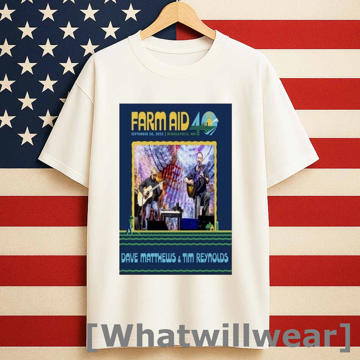 Farm Aid Dave Matthews Band Tim Reynolds Shirts