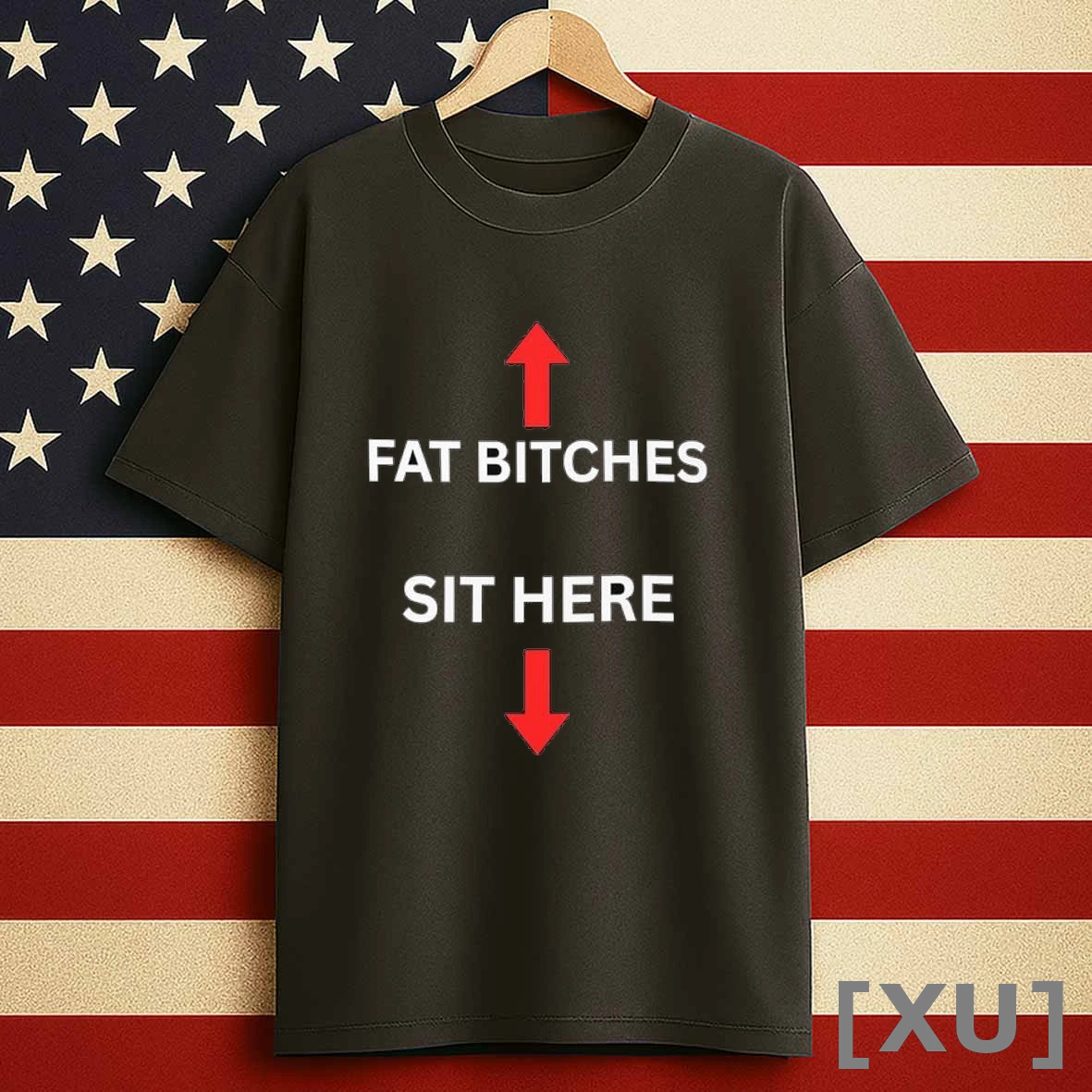Fat Bitches Sit Here Shirts