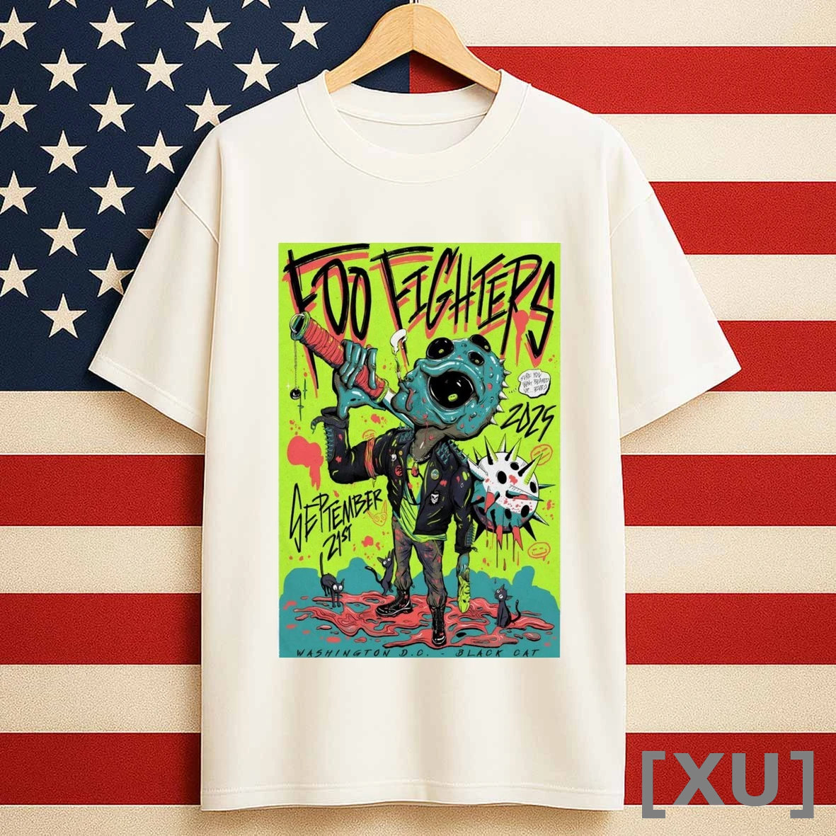 Foo Fighters The Black Cat On September 21 2025 In Washington Dc Shirts
