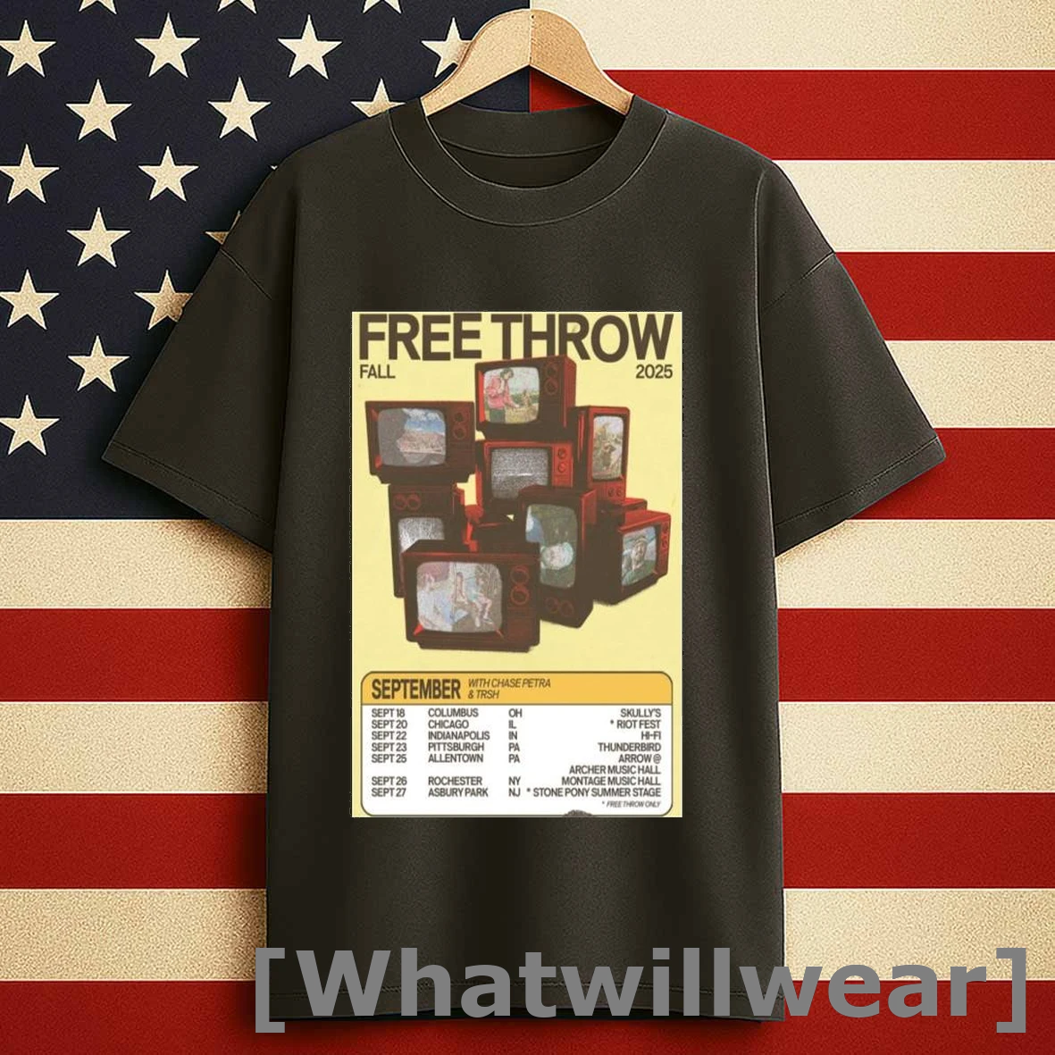 Free Throw Fall Tour September 2025 Shirts
