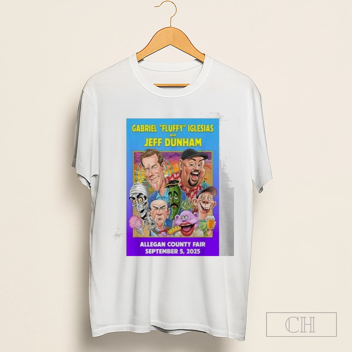 Gabriel Fluffy Iglesias And Jeff Dunham Allegan County Fair Sep 5 2025 Shirt