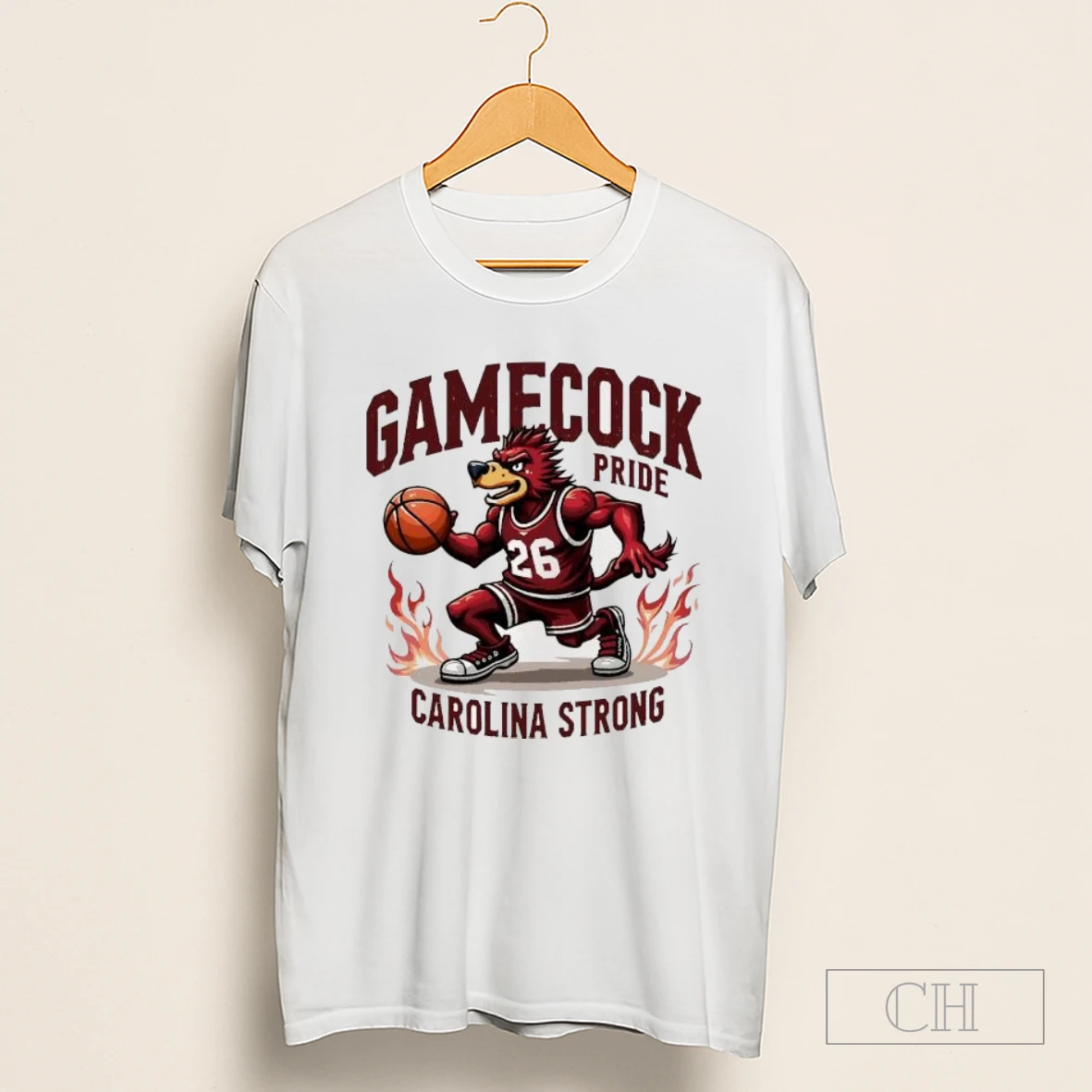Gamecock Basketball Carolina Strong Pride Spirit Power Flames Victory Passion Shirt