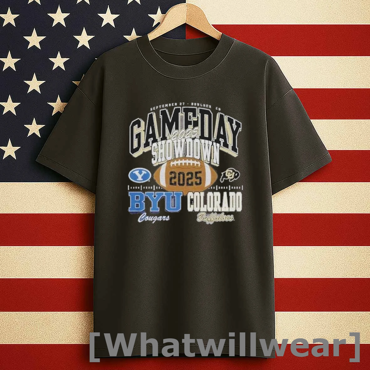 Gameday Showdown 2025 Byu Vs Colorado Matchup Shirts