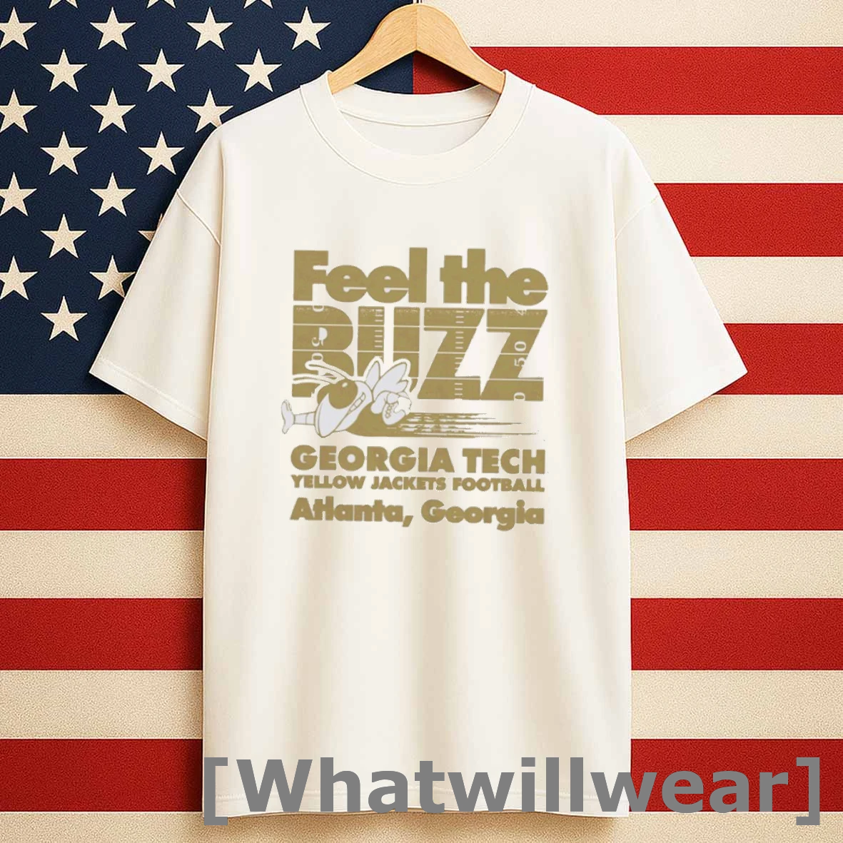 Georgia Tech Yellow Jacket Feel The Buzz Shirts