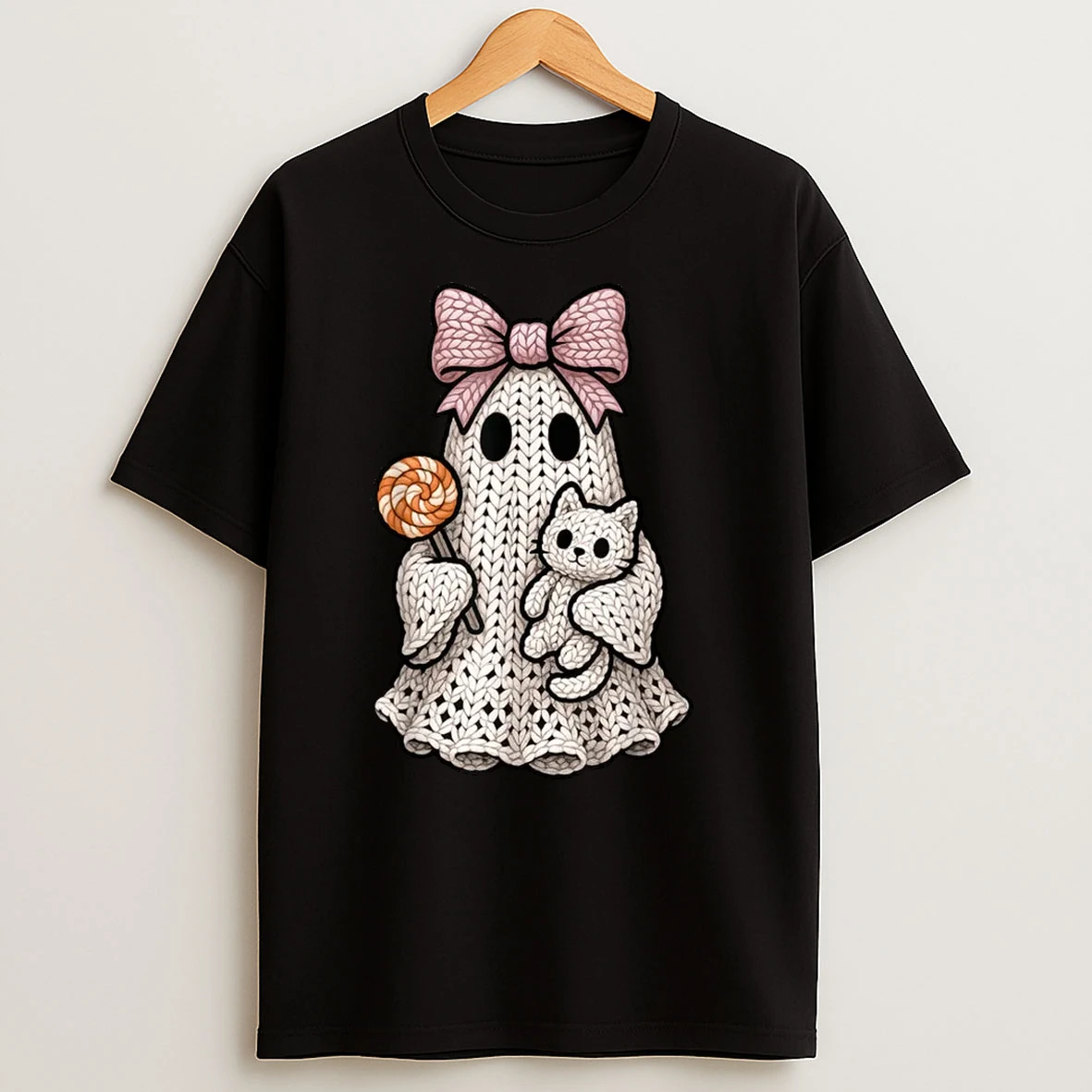 Ghost Coquette Knitting Crafting Yarn Crocheting Halloween Shirts
