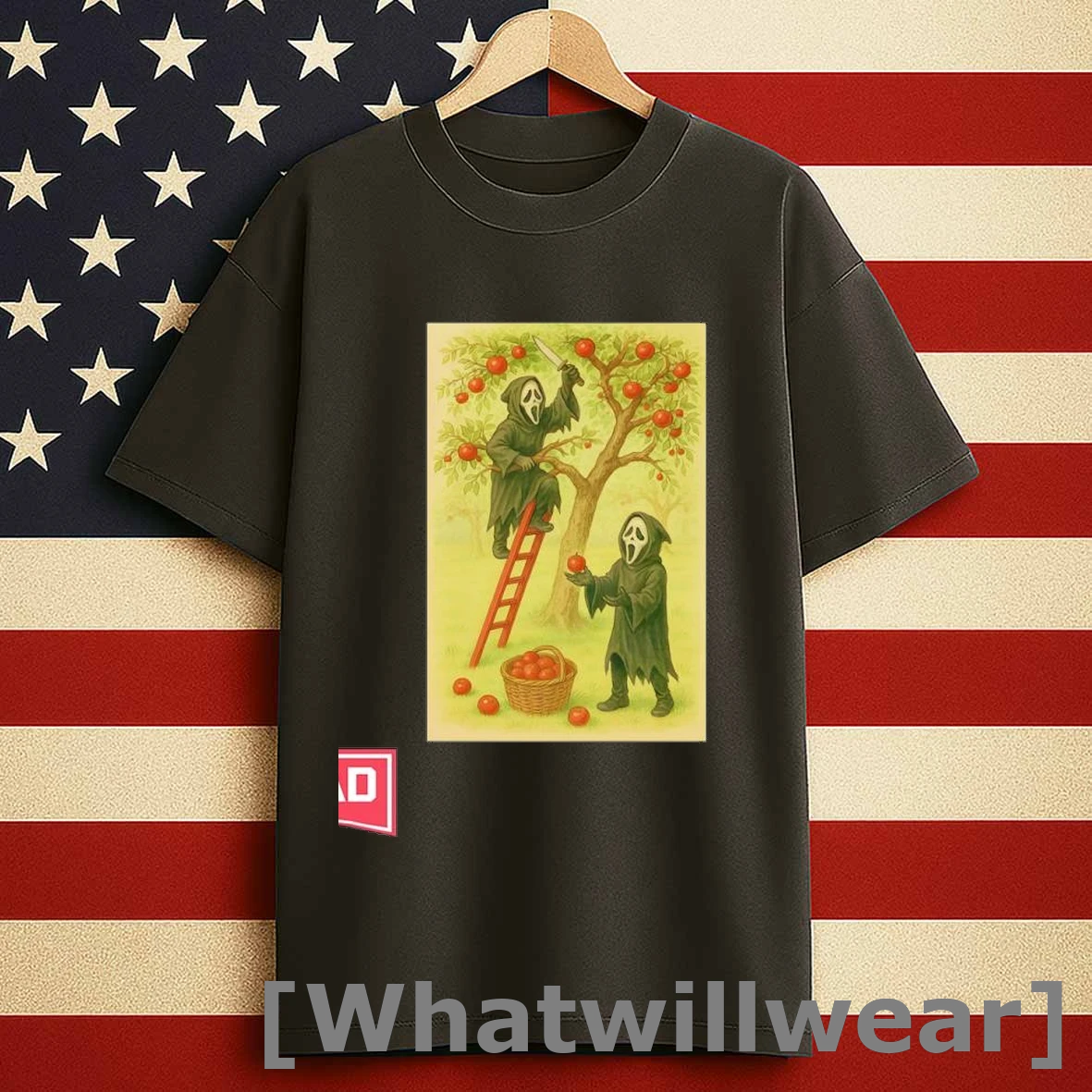 Ghostface Apple Picking Halloween Shirts