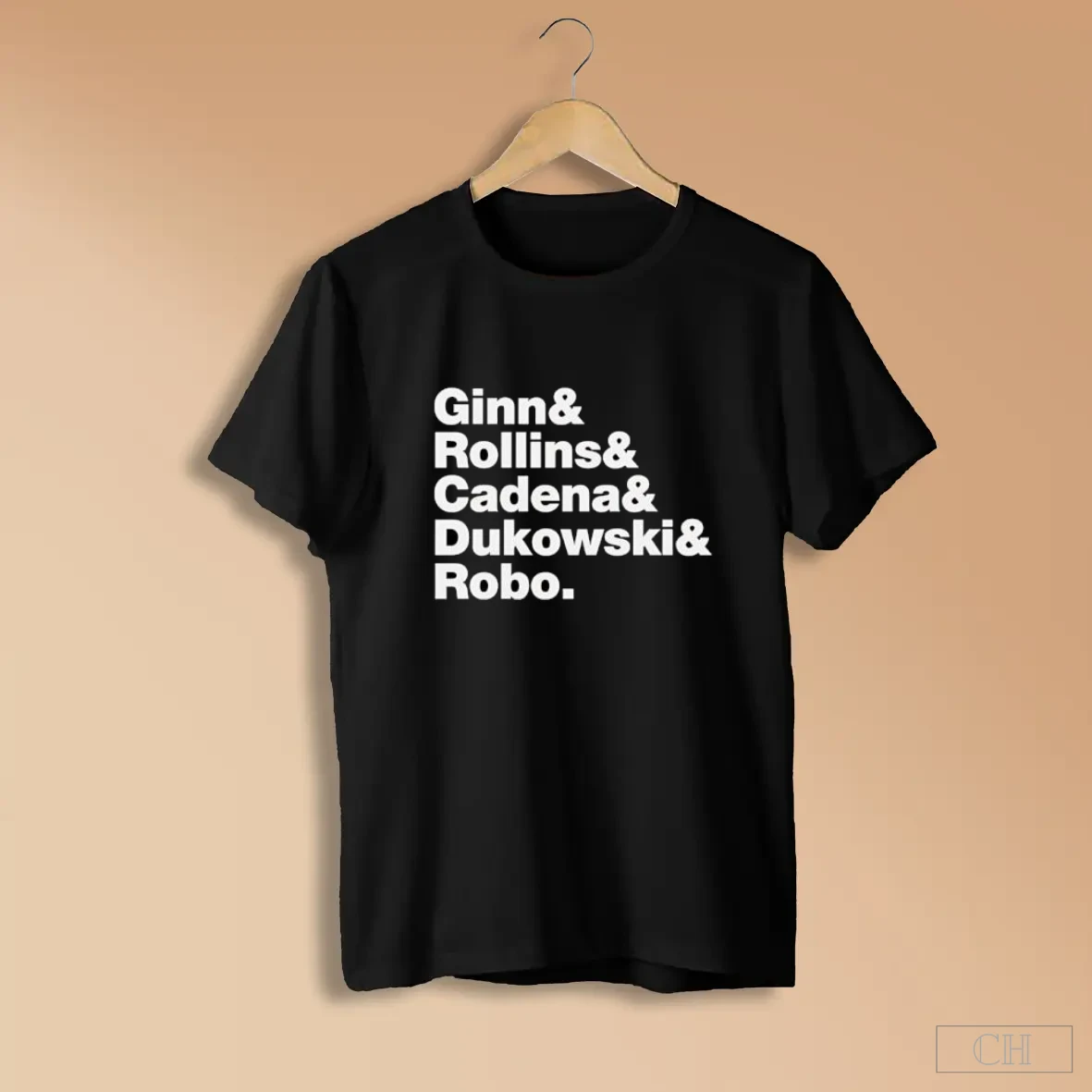 Ginn Rollins Cadena Dukowski Robo Band Member Names S Black Shirts