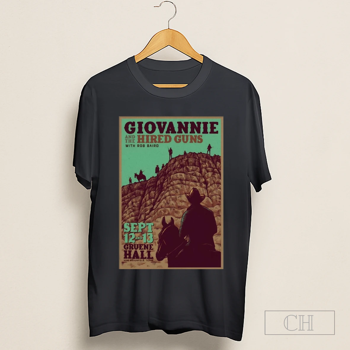 Giovannie And The Hired Guns September 12 13 2025 Gruene Hall Concert Shirt