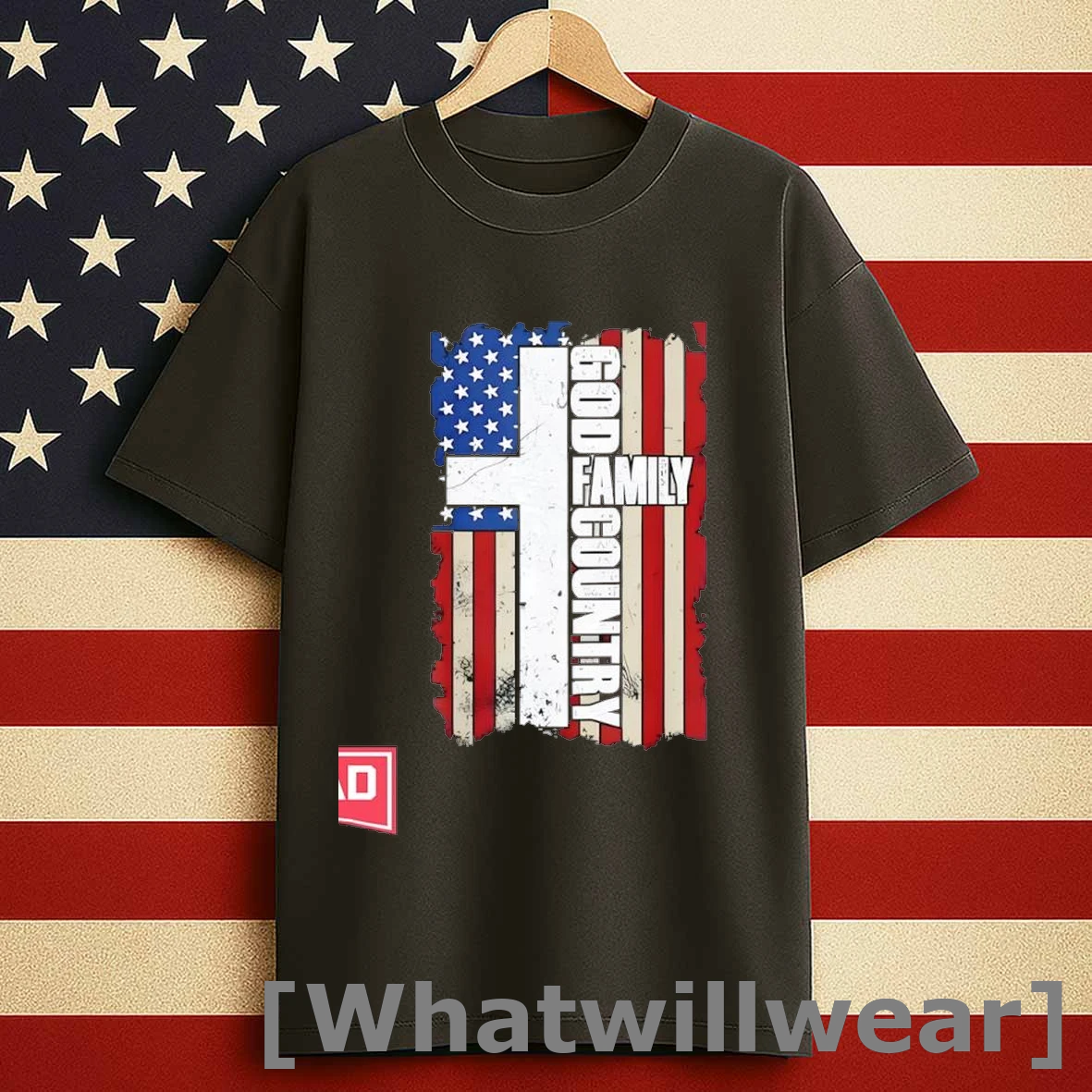 God Family Country Usa Flag Shirts