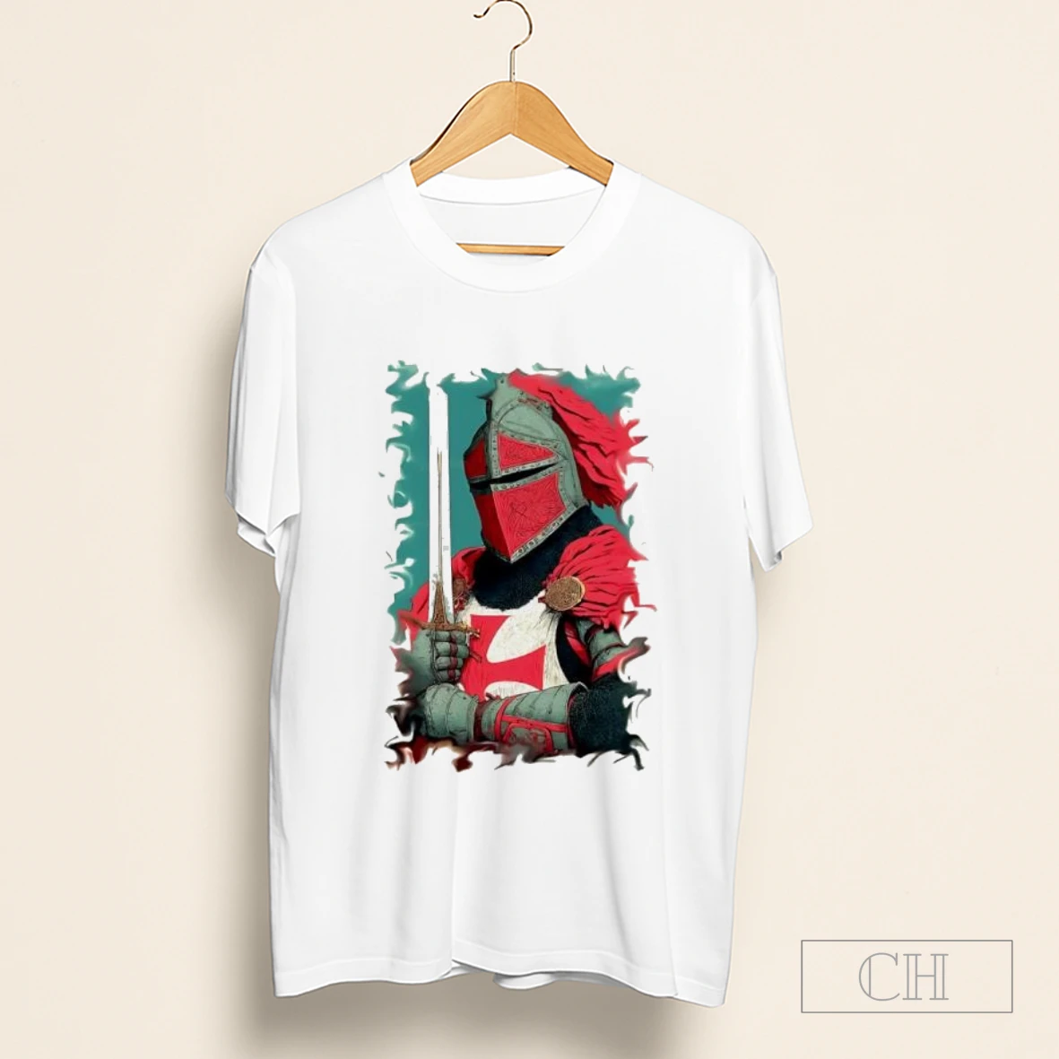 Gods Soldier Ancient Knight With Sword Retro Shirt