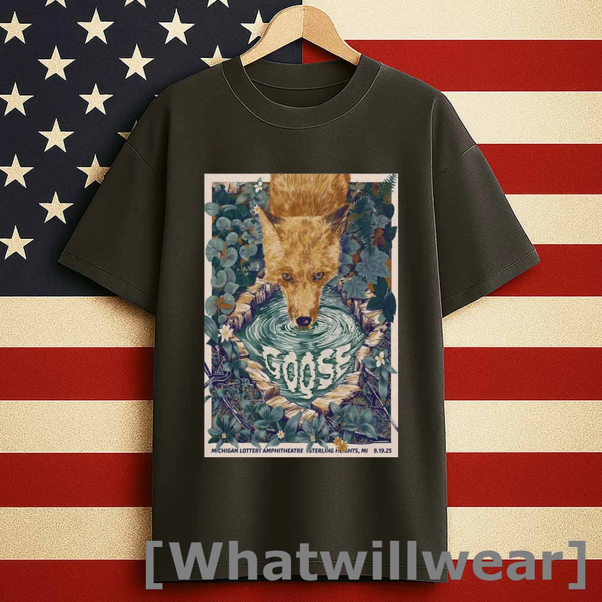 Goose Sterling Michigan Lottery Amphitheatre Heights Mi Tour September 19 2025 Shirts