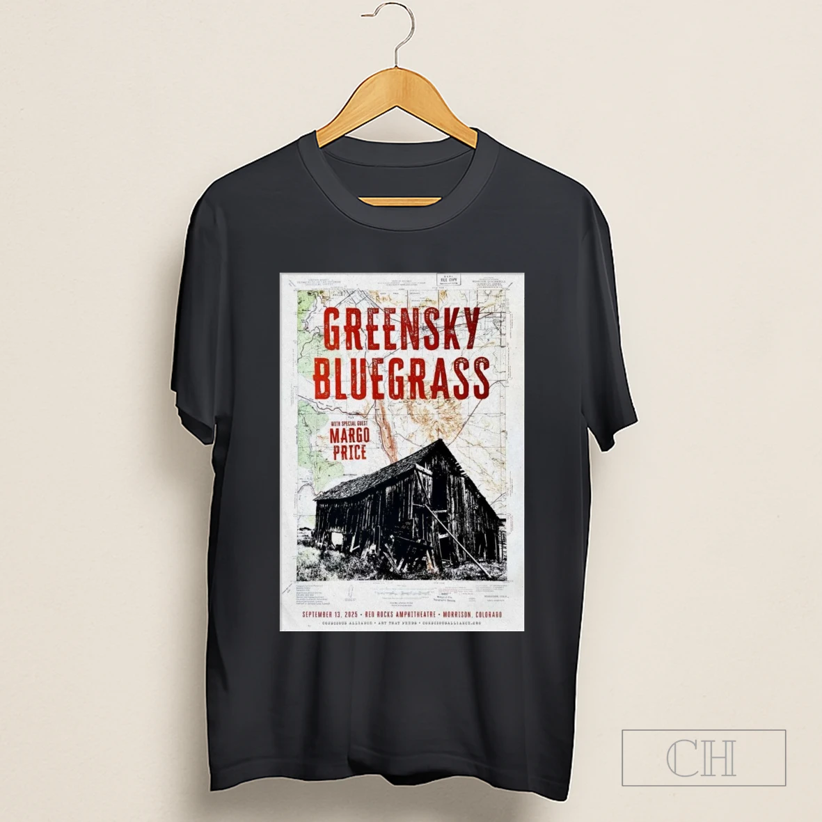 Greensky Bluegrass September 13 2025 Red Rocks Amphitheatre In Morrison Co Shirt