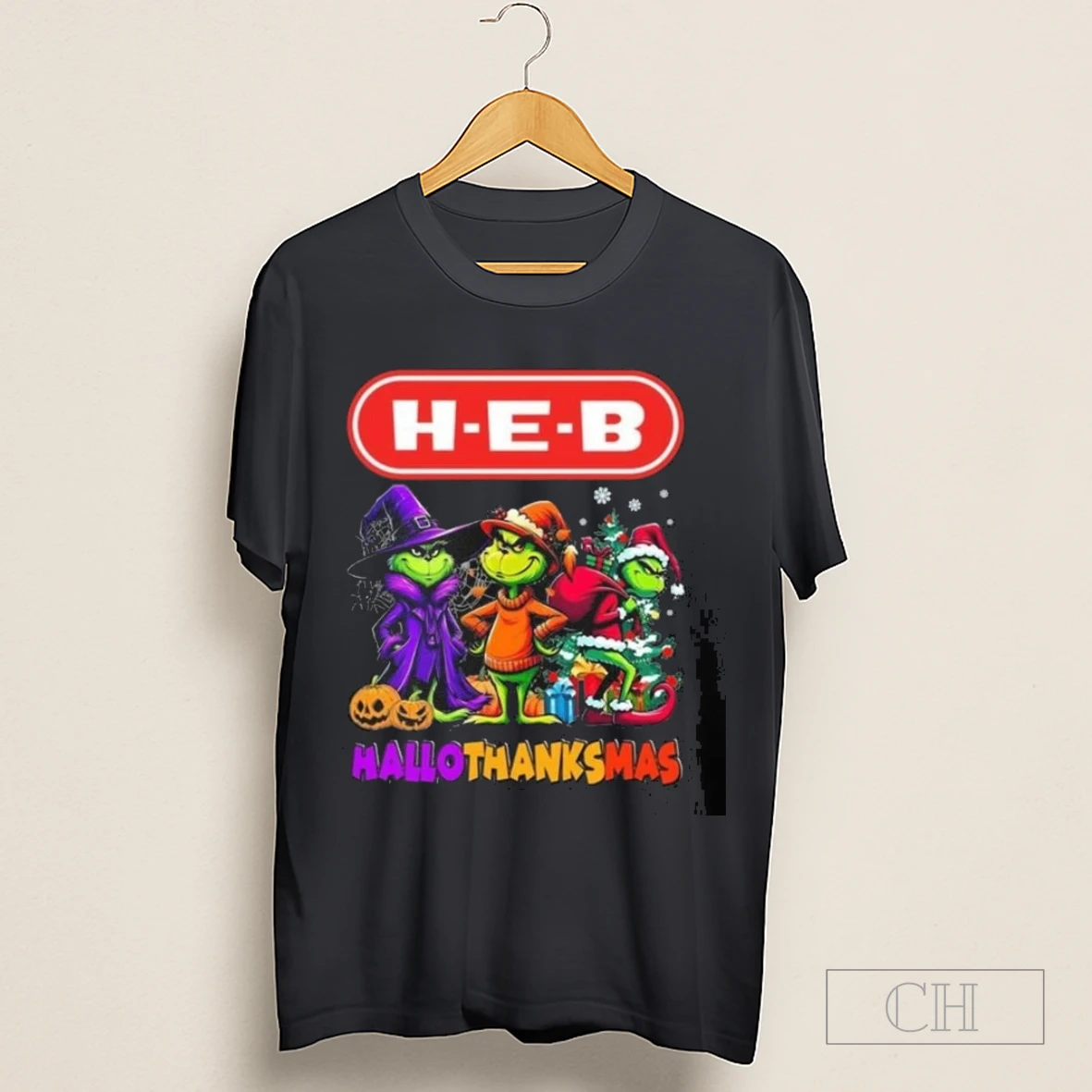 Heb The Grinch Hallothanksmas 2025 Shirt