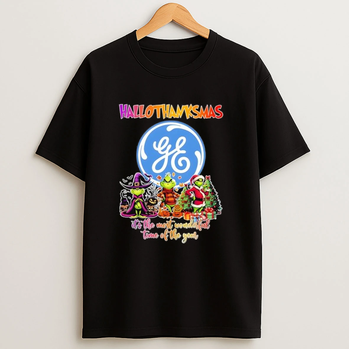 Hallothanksmas Grinch Vs General Electric Ge Its The Most Wonderful Time Of The Year Shirts
