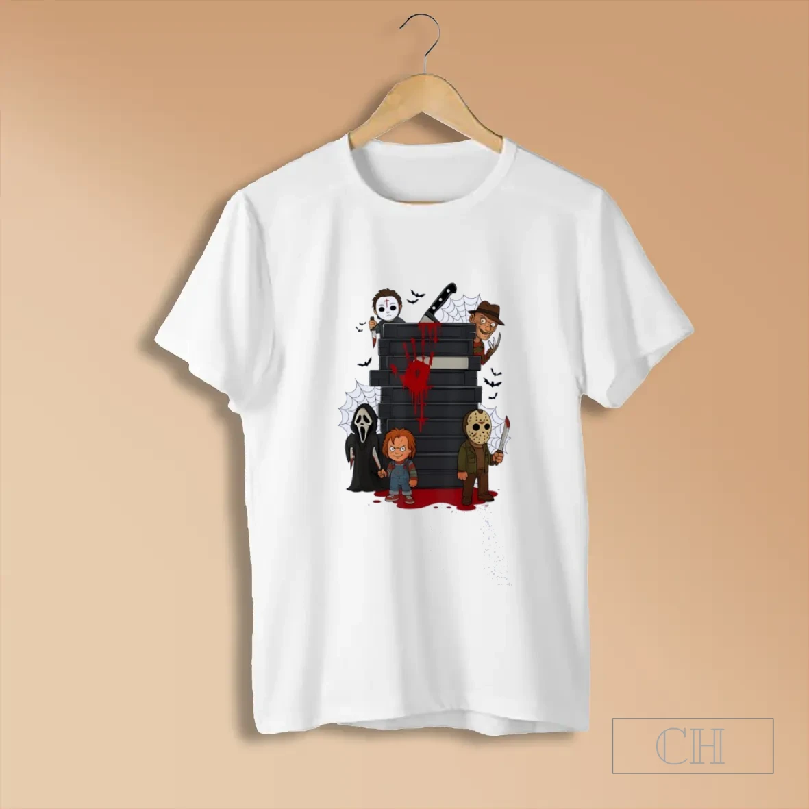 Halloween Horror Movie Characters Scary Monster Graphic T Shirt