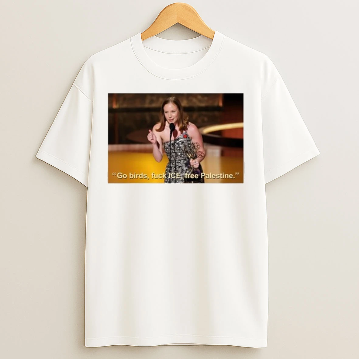 Hannah Einbinder Go Birds Fuck Ice Free Palestine 2025 Shirts