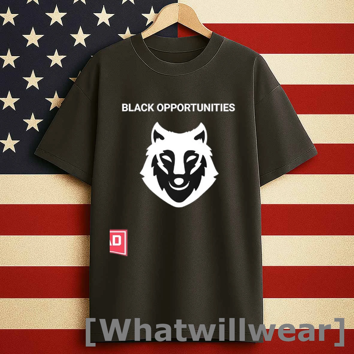 Hawk Newsome Wearing Black Opportunities Shirts