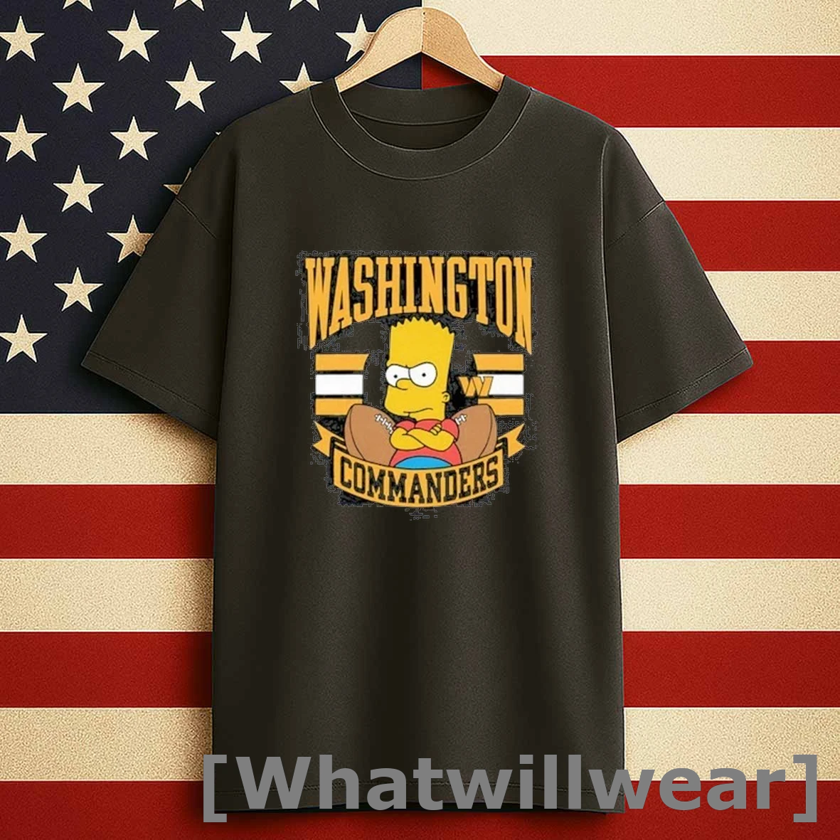 Homage X The Simpsons Burgundy Washington Commanders Shirts