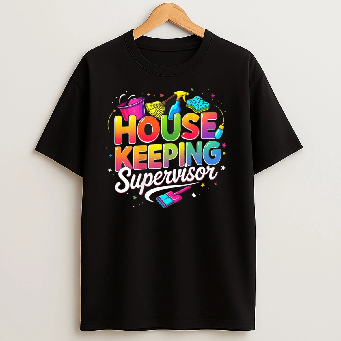 Housekeeping Supervisor Appreciation Cleaning Staff Colorful Shirts