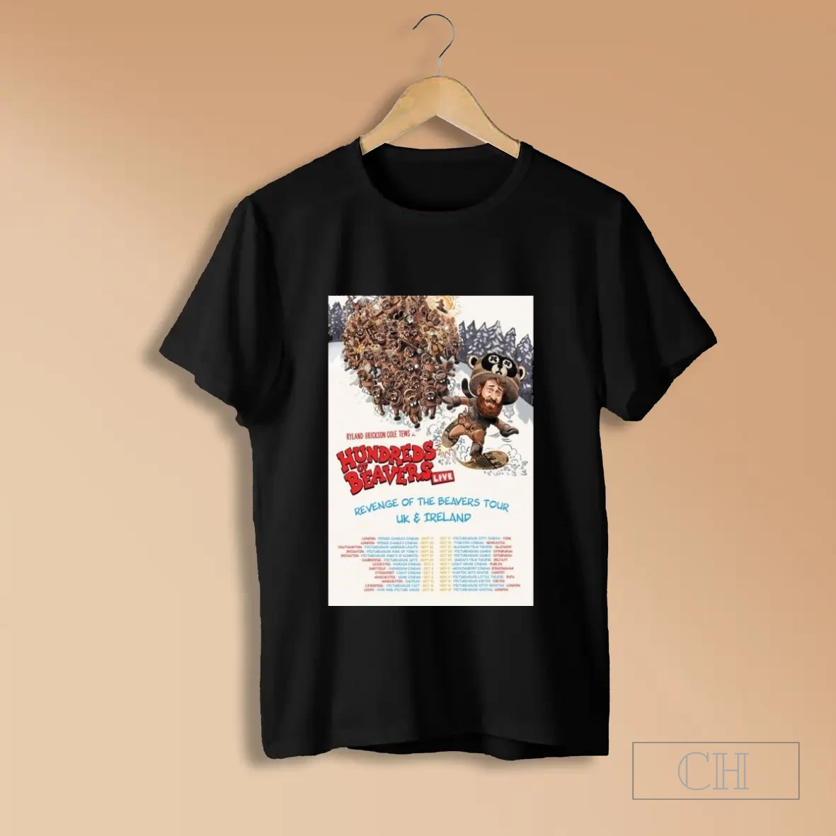 Hundreds Of Beavers Live Revenge Of The Beavers Tour Uk Ireland 2025 T Shirts